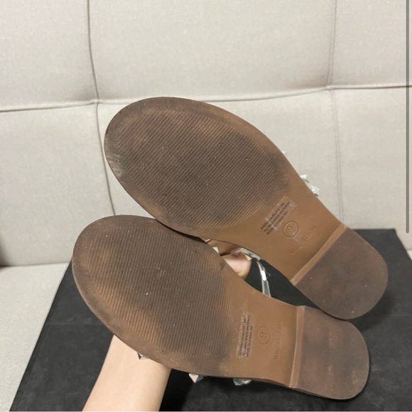 Steve Madden Clear Studded Sandals Size 9 Averill - Picture 2 of 4